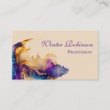 抽象芸術水彩カラフル及び金色インク