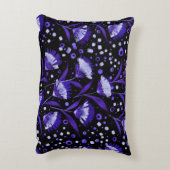 抽象芸術水彩カーネーション花パターン アクセントクッション (裏面(縦))