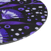 抽象芸術水彩カーネーション花パターン カッティングボード (角)