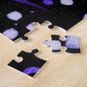 抽象芸術水彩カーネーション花パターン ジグソーパズル (側面)