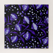 抽象芸術水彩カーネーション花パターン ジグソーパズル (横)