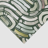 抽象芸術水彩グリーンパス包装紙 薄葉紙 (詳細)