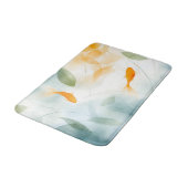 抽象芸術水彩コイ魚セレニティ バスマット (アングル)