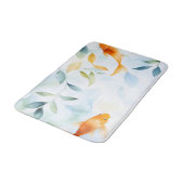 抽象芸術水彩コイ魚セレニティ バスマット (アングル)