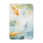 抽象芸術水彩コイ魚セレニティ バスマット (正面縦)