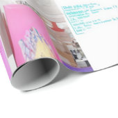 抽象芸術水彩コラージュ ラッピングペーパー (ロールコーナー)