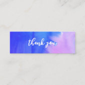 抽象芸術水彩サンキューソーシャルメディアのアイコン スキニー名刺 (正面)
