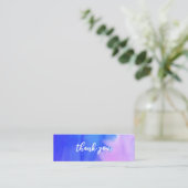 抽象芸術水彩サンキューソーシャルメディアのアイコン スキニー名刺 (スタンド正面)