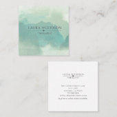 抽象芸術水彩セラピスト名刺 スクエア名刺 (正面/裏面)