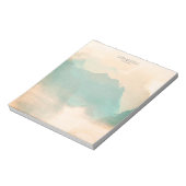 抽象芸術水彩セラピスト名刺 ノートパッド (回転)