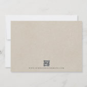 抽象芸術水彩セージフローラブライダルシャワー 招待状 (裏面)