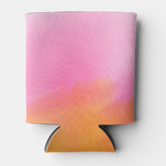 抽象芸術水彩ソフト背景 缶クーラー (正面)