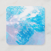 抽象芸術水彩デザインカスタム名刺 スクエア名刺 (裏面)