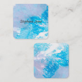 抽象芸術水彩デザインカスタム名刺 スクエア名刺 (正面/裏面)