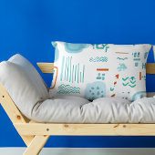 抽象芸術水彩デザイン枕ケース 枕カバー