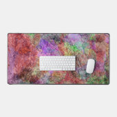 抽象芸術水彩デザイン渦巻きカラーライン デスクマット (キーボード&マウス)