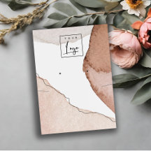 抽象芸術水彩ネックレスイヤリングロゴ表示