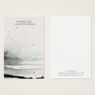 抽象芸術水彩ネックレスジュエリーディスプレイカード