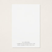 抽象芸術水彩ネックレスジュエリーディスプレイカード (裏面)