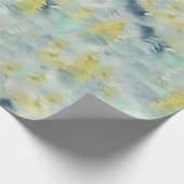 抽象芸術水彩パインツリーフォレスト ラッピングペーパー (角)