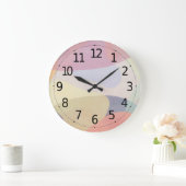 抽象芸術水彩パステルアートワーク|壁時計 ラージ壁時計 (ホーム)