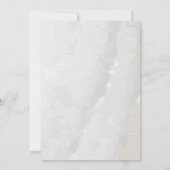 抽象芸術水彩ピンクのブラシストローク結婚の 招待状 (裏面)