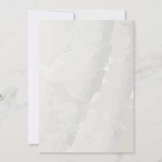 抽象芸術水彩ピンクのブラシストローク結婚の 招待状 (裏面)