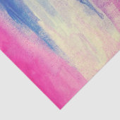 抽象芸術水彩ピンクブルーホワイト 薄葉紙 (詳細)