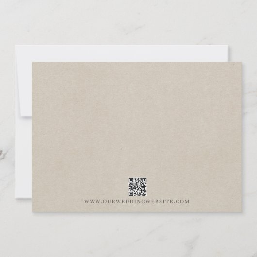 抽象芸術水彩フローラセージ結婚グリーン セーブザデート (裏面)