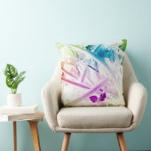 抽象芸術水彩フローラ装飾用クッション クッション (椅子)