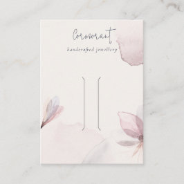 抽象芸術水彩フローラ赤面ヘアクリップホルダー 名刺