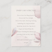 抽象芸術水彩フローラ赤面気にジュエリー 名刺 (正面)