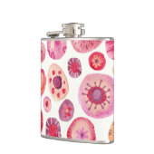 抽象芸術水彩フローラ フラスク (左)