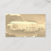 抽象芸術水彩ブラシストローク紹介カード 紹介カード (裏面)