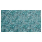 抽象芸術水彩ブルーグリーンのテクスチャパターン 枕カバー (正面右)