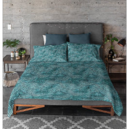 抽象芸術水彩ブルーグリーンのテクスチャパターン 枕カバー