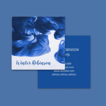 抽象芸術水彩ブルー正方形ホワイトプロフェッショナル