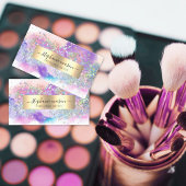 抽象芸術水彩ホログラフィーグリッター作家 コーリングカード