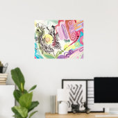 抽象芸術水彩ポスター# 1 ポスター (ホームオフィス)