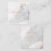 抽象芸術水彩メイクアップアーティスト スクエア名刺 (正面/裏面)