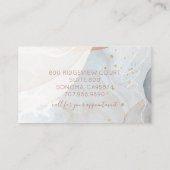 抽象芸術水彩メイクアップアーティスト 割引カード (裏面)