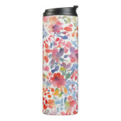 抽象芸術水彩ルーズ花模様 タンブラー (回転左)