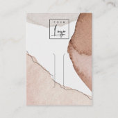 抽象芸術水彩ロゴヘアピンクリップディスプレイ 名刺 (正面)