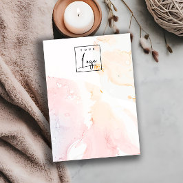 抽象芸術水彩ロゴ空白のジュエリー表示 名刺