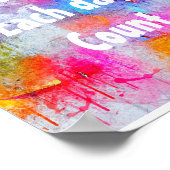 抽象芸術水彩ヴィンテージポスやる気を起こさせるター ポスター (角)