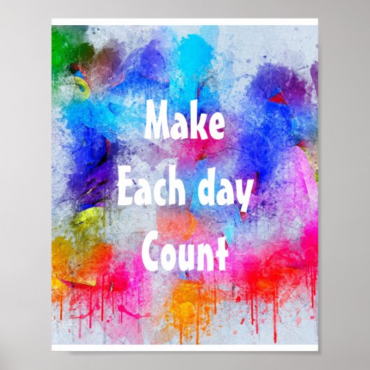 抽象芸術水彩ヴィンテージポスやる気を起こさせるター ポスター (正面)