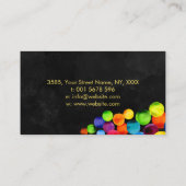 抽象芸術水彩円名刺 名刺 (裏面)