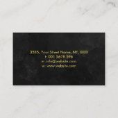 抽象芸術水彩円名刺 名刺 (裏面)