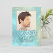 抽象芸術水彩写真招待状 招待状 (スタンド正面)