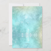 抽象芸術水彩写真招待状 招待状 (裏面)